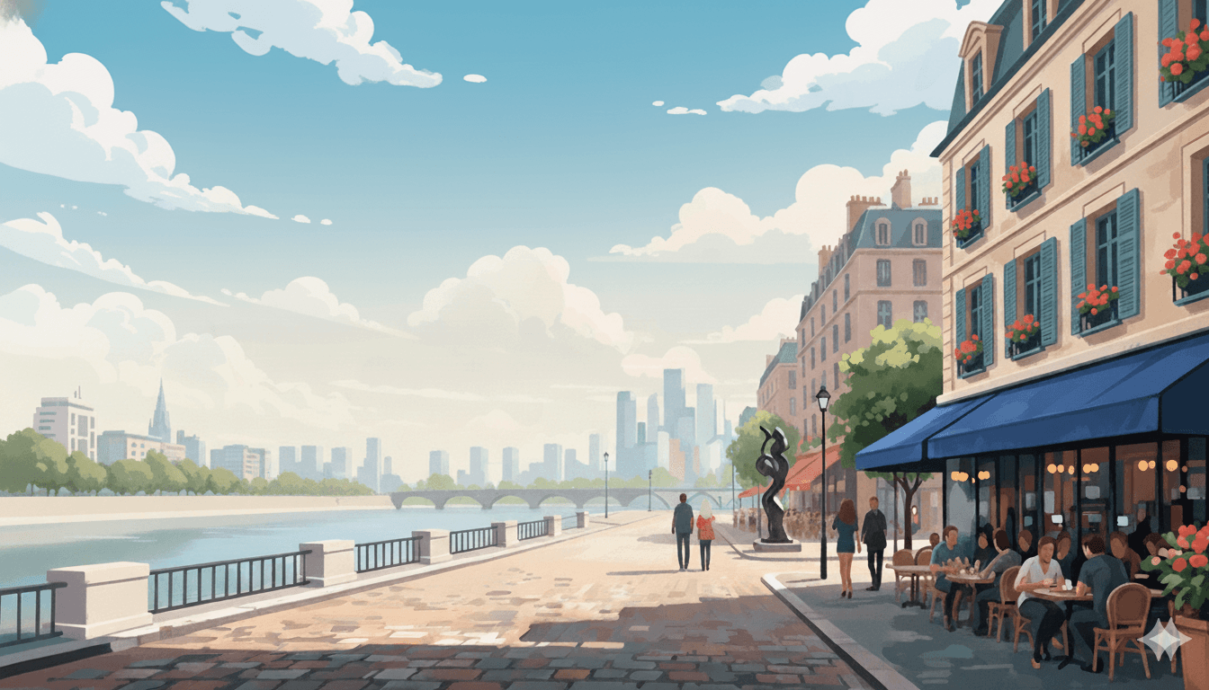 Illustration d'une grande ville française